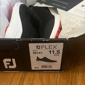 NEW!!! FootJoy Flex Men's Black Golf Shoes Brand New in Box